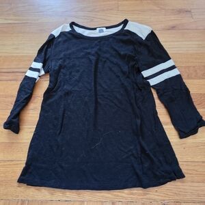 Black and White Long Sleeve Shirt